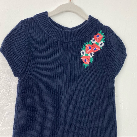 Janie & Jack Navy Blue Drop Waist Sweater dress - Picture 3 of 7